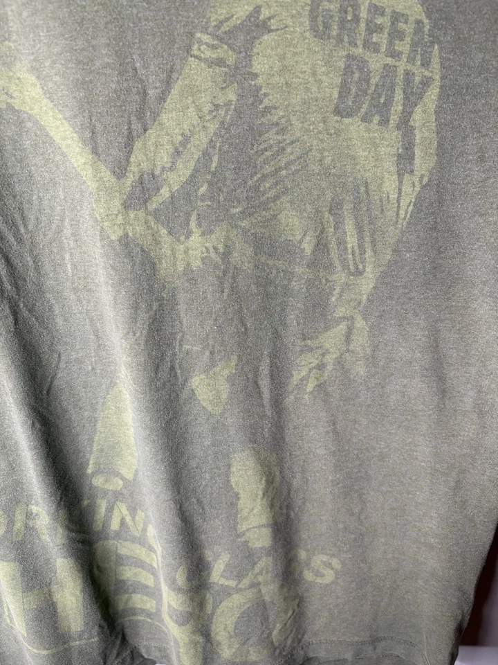 Camisa Verde Green Day Working Class Hero Hard Rock Café Sacramento Talla XXL Foto 3 de 4