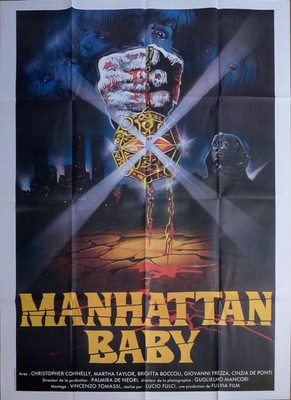 MANHATTAN BABY - LUCIO FULCI - ORIGINAL GROSSES FRANZÖSISCHES FILMPLAKAT