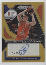 2023-24 Prizm Turkish Airlines EuroLeague Gold /10 Xabi Lopez-Arostegui Auto 3d3