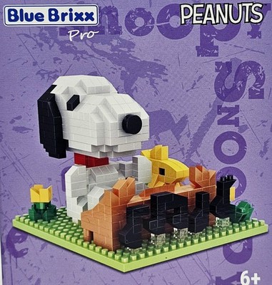 Blue Brixx PEANUTS Set SNOOPY WOODSTOCK PIANO PIANO Diorama Brown