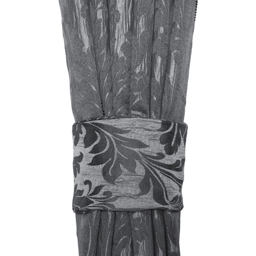 Ready Made Fully Lined Jacquard Eyelet Curtains For Living Room Windows (Pair) - Picture 24 of 32