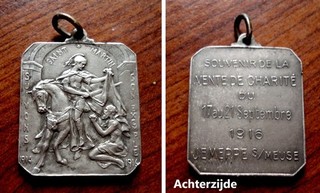 Medaille St. Martin Vente de Charitè à Jemeppe sur Meuse 1916 (argent)