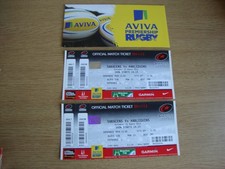 2011/2 Saracens v Harlequins - 2 x Unused  Tickets + Wallet -Excellent Condition