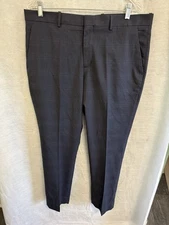Perry Ellis Portfolio Men’s NWT Blue Dress Pants Non-Iron Stretch Size 36 X 32