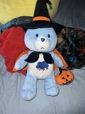 2009 American Greetings Nanco Halloween Care Bear Grumpy Witch 22 1/2 Plush