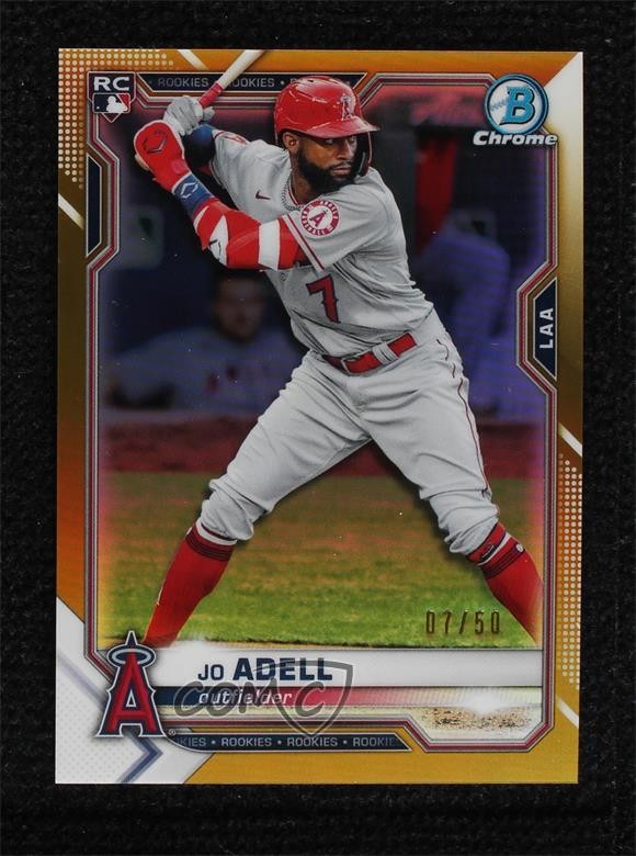 2021 Bowman Chrome Gold Refractor 7/50 Jo Adell #42 1i94