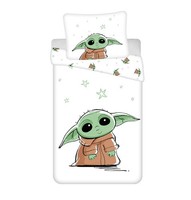 Star Wars Grogu BettwäSche - Weiche Baumwolle 140X200 Cm Baby Yoda Kissen Und De