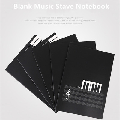 Handschriftenpapierbuch mit 16 doppelseitigen Notenstäben ideal für alle Musiker