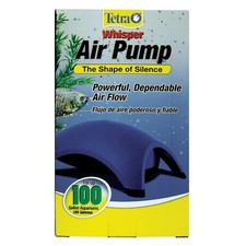 Aquarium Air Pump 60-100 Gallon - Tetra Whisper Easy to Use Blue