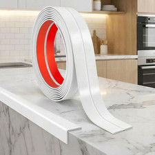 10FT Wall Corner Protector Moulding Trim White, W:0.63 in 