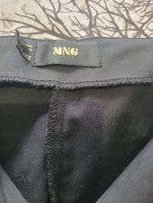 Mango Women’s Black Trousers – Size 8 – Smart Tailored Fit – Excellent Condition
