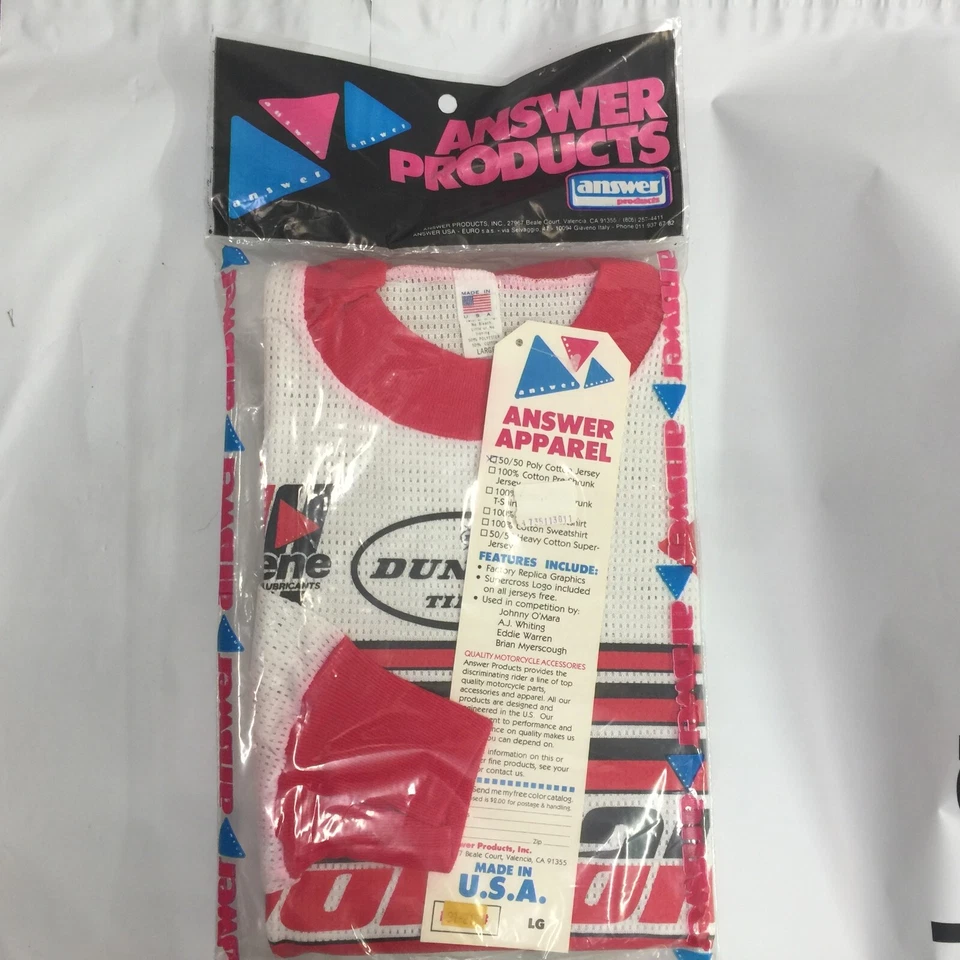 Can-am Racing Team Jersey Vented Large Answer Products Made in USA Motocross - Изображение 2 из 4