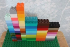Duplo 2X4 or 2X2 Blocks Bricks U PICK INDIVIDUAL SINGLE Translucent Gray Brown