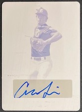 2020 LEAF PERFECT GAME CONNOR SIMON MAGENTA PRINTING PLATE #1/1 GAMEDAY AUTO