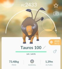 Pokemon Regional Tauros (lv 35 PC) POKEMON GO 