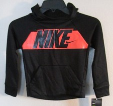 NWT Nike Preschool Boys Pullover Training Hoodie XS 4 Black MSRP 38