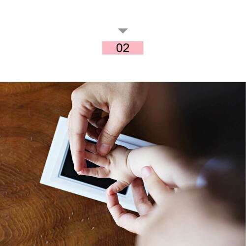 Inkless Baby print kit Newborn Footprint Handprint Safe Gift Foot Hand Wipe Paw - Picture 7 of 18