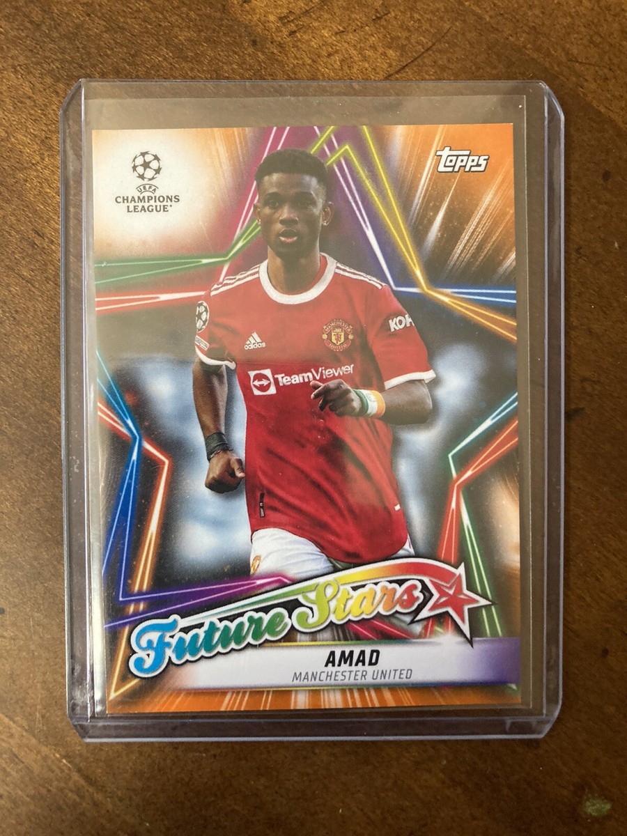 2021-22 Topps UCL Amad Diallo Future Stars Orange / 25