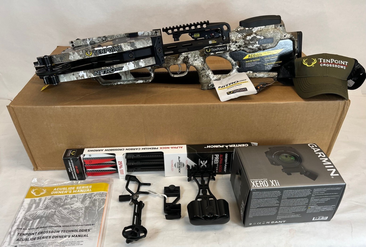 TenPoint Nitro 505 XERO w/ACUslide & Garmin XERO X1i Scope, Alpine