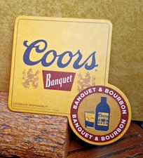 Coors Banquet Beer Coaster... Golden Co.