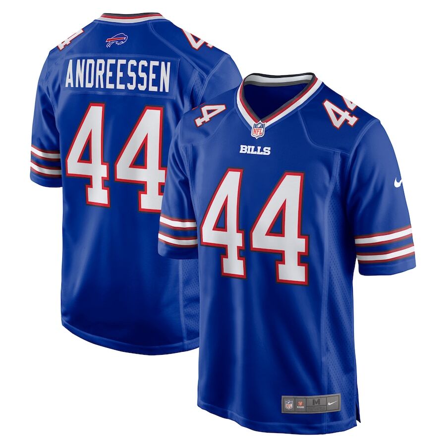 Buffalo Bills Joe Andreessen Nike Royal 2025 Official NFL Player Game Jersey