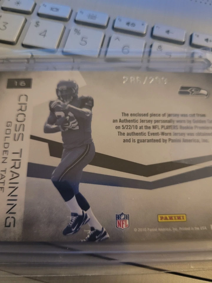 2010 Rookies and Stars Longevity Crosstraining Jersey #16 Golden Tate /249 - Image 2 of 2