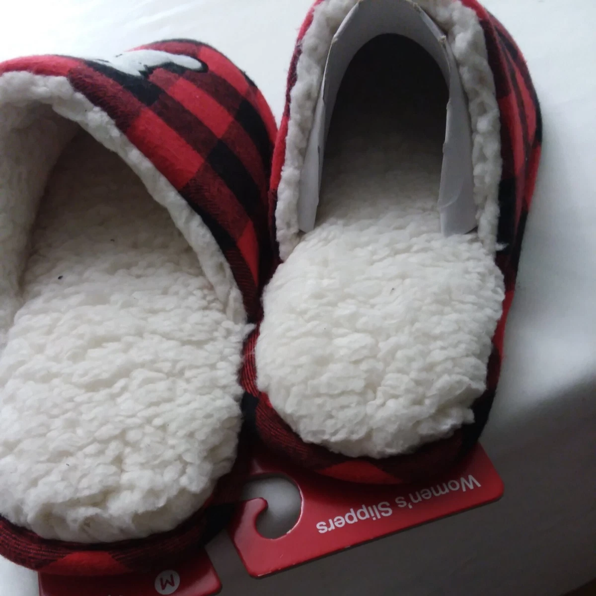 Buffalo plaid womens best sale slippers