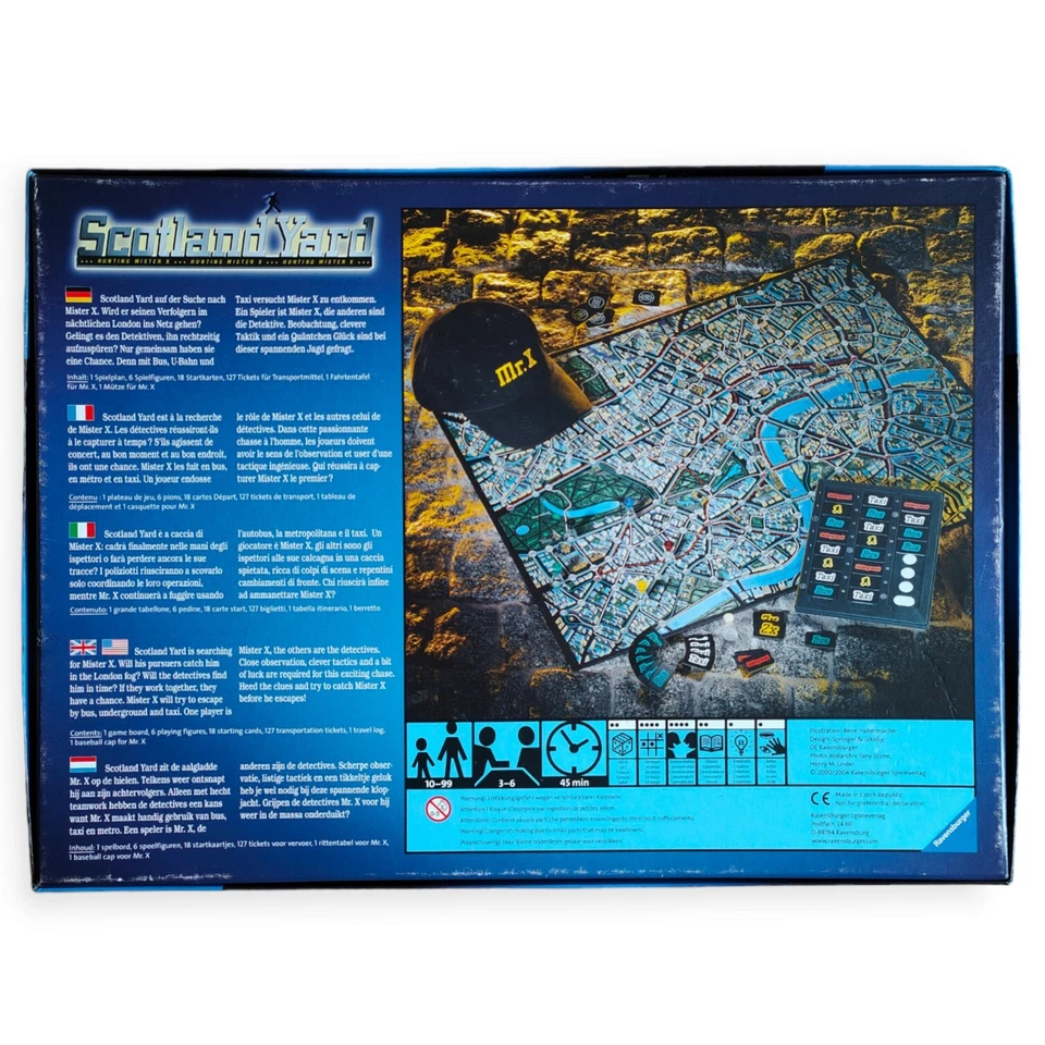 Scotland Yard - Hunting Mr X - Ravensburger 2004 - Complete - Image 2 of 4