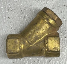 DEMA Model S2B 1/4" NPT Brass Y Strainer Valve 300-Psi / 80-Mesh SS Screen
