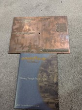 2004 GOODYEAR RACING MEDIA GUIDE W/COPPER HOT FOIL DIE PLATE $ BONUS BOOKS