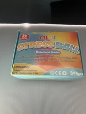 sensory toys mini stress balls with motivational quotes 24 pcs
