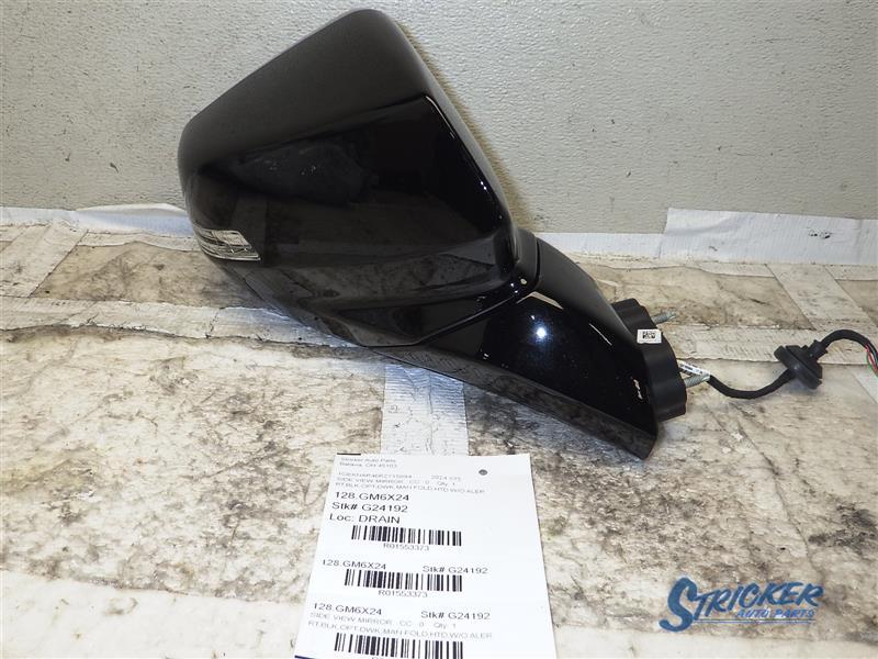 2020-2024 Cadillac XT5 Right Door Mirror Manual Folding Heated Black DWK G24192 Replacement Part