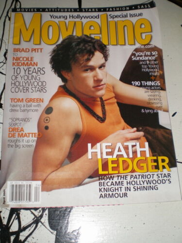 2001 revista Movieline Heath Ledger joven sueño especial de Hollywood Tom Green  - Imagen 1 de 1