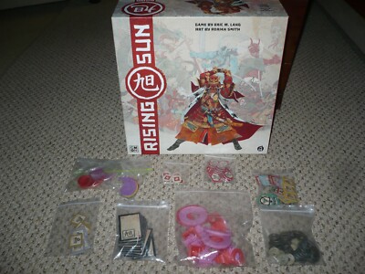 RISING SUN BOARD GAME PARTS AND EXTRAS **SEE PICS & DESCRIPTIONS**