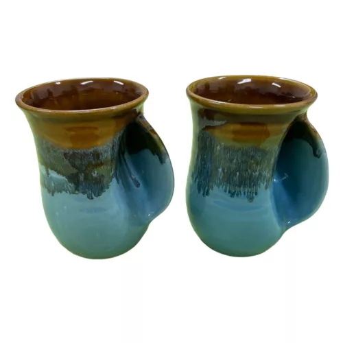 Neher Pottery 2008 & 2009 Tea/Coffee Handwarmer Mugs, Right Hand SKU 997
