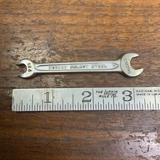 Vintage Indestro USA P20 5/16 In X 1/4 In Midget SAE Open End Wrench Miniature