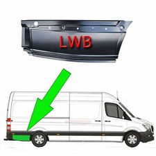 Vw Crafter LWB Side Lower Panel Metal Steel Repair Moulding O/S 2006 - 2017