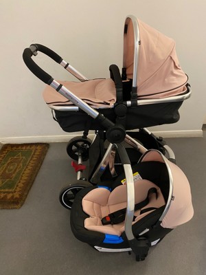mothercare blush pink travel system