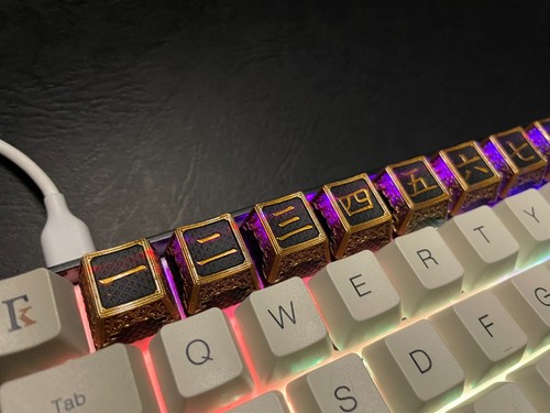 KANJI number Artisan Keycap , CherryMX axis  Japanese numeric keys - 第 1/4 張圖片