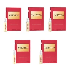 5 x Valentino Voce Viva the New Eau de Parfum Sample Spray  1.2ml / .04oz ea Red