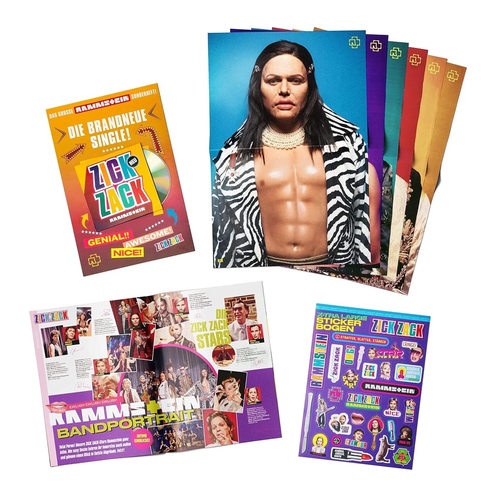 Rammstein - Zick Zack (Single + Heft) original verpackt (2022, CD) Neuware - Bild 2 von 2