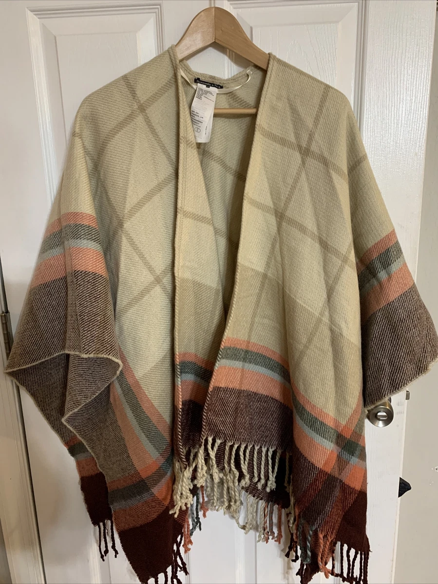 Light blue cheap poncho sweater