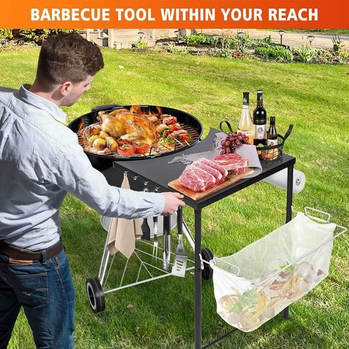 Tavolo griglia Hisencn per bollitore Weber 18/22/26, premium, accessori griglia bollitore - Foto 2 di 6