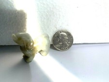 CHINESE AUTHENTIC JADE ZODIAC DOG LUCKY CHARM FOR BIRTHDAYS NEW YEAR /KNOT/BAG