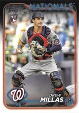 2024 Topps Series 2 - #530 Drew Millas (RC) - Washington Nationals Rookie Card