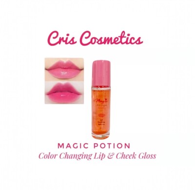 Cris Cosmetics MAGIC POTION Color Changing Lip & Cheek Gloss, 10ml