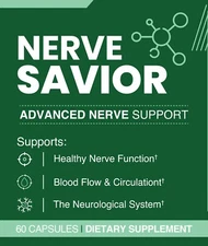Nerve Savior Health Supplement 60 Capsules Genuine Nerve Savior