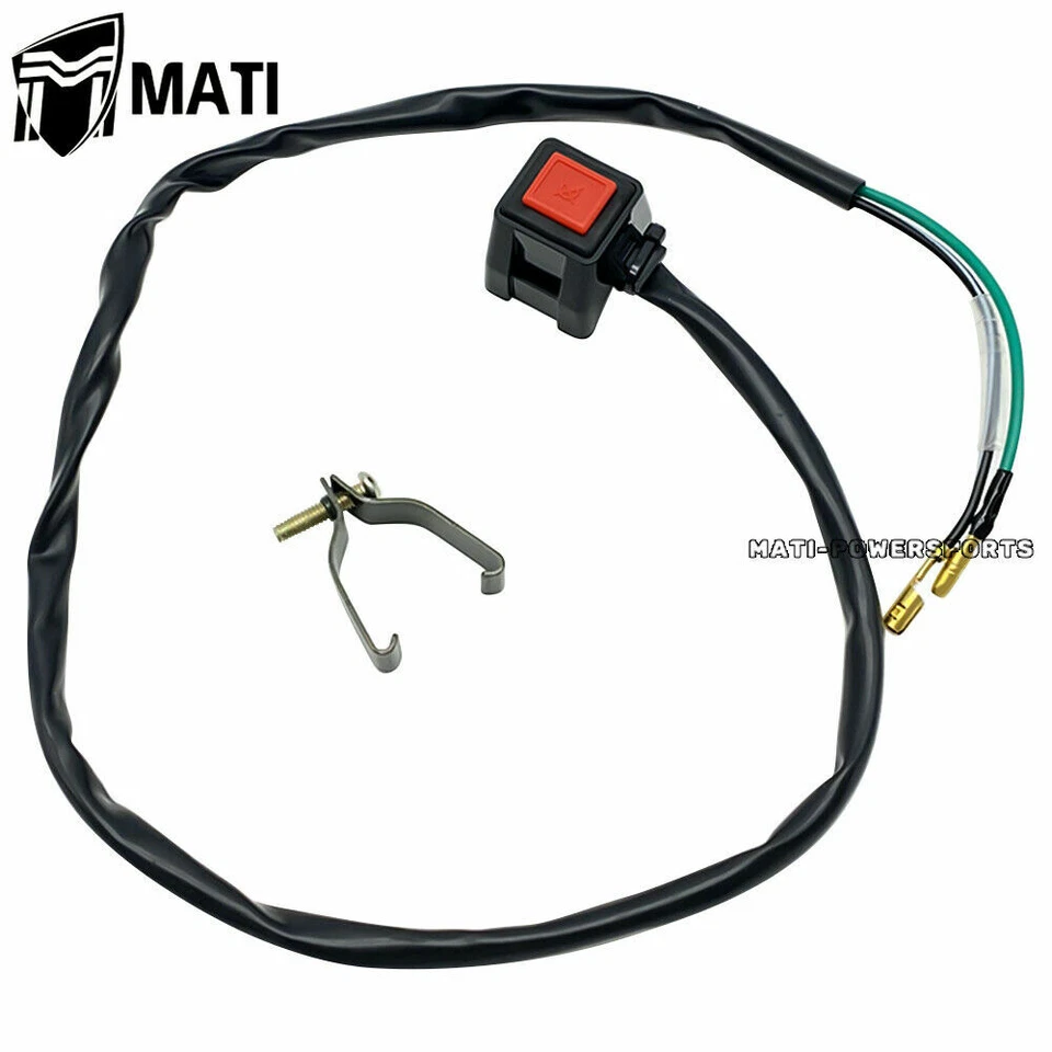 Interruptor de parada de manillar para Yamaha WR200 WR250 WR400F WR426F WR500Z 1991-2001 Foto 3 de 4