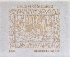 Twilleys tapestry printed canvas Bluebell Wood finish size ca. 7.5x 9.5"/19x24cm