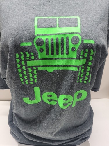 JEEP T-Shirt / grau mit NEONGRÜN / XL - Bild 7 von 8